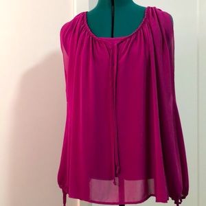APT. 9 | Cold Shoulder Blouse and Cami Plum Berry